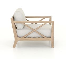 Mission Teak Lounge Chair, Natural