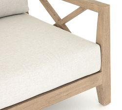 Mission Teak Lounge Chair, Natural