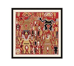 Ceremonial Textile Framed Canvas