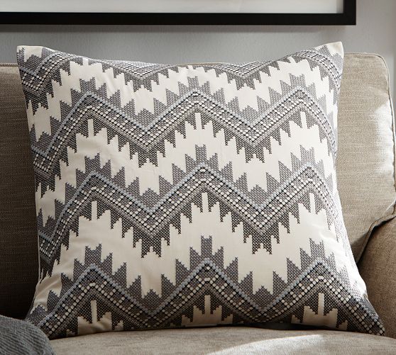Darien Cross Stitch Pillow Cover