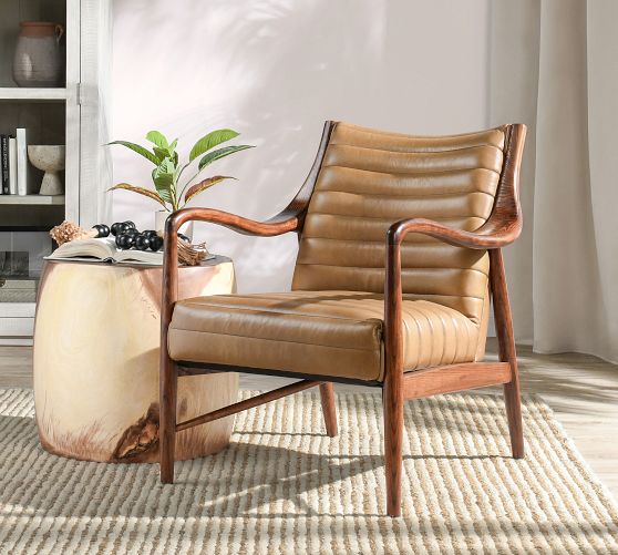 Kayden Leather Chair by Pottery Barn