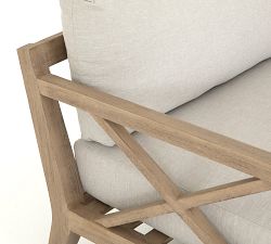 Mission Teak Lounge Chair, Natural