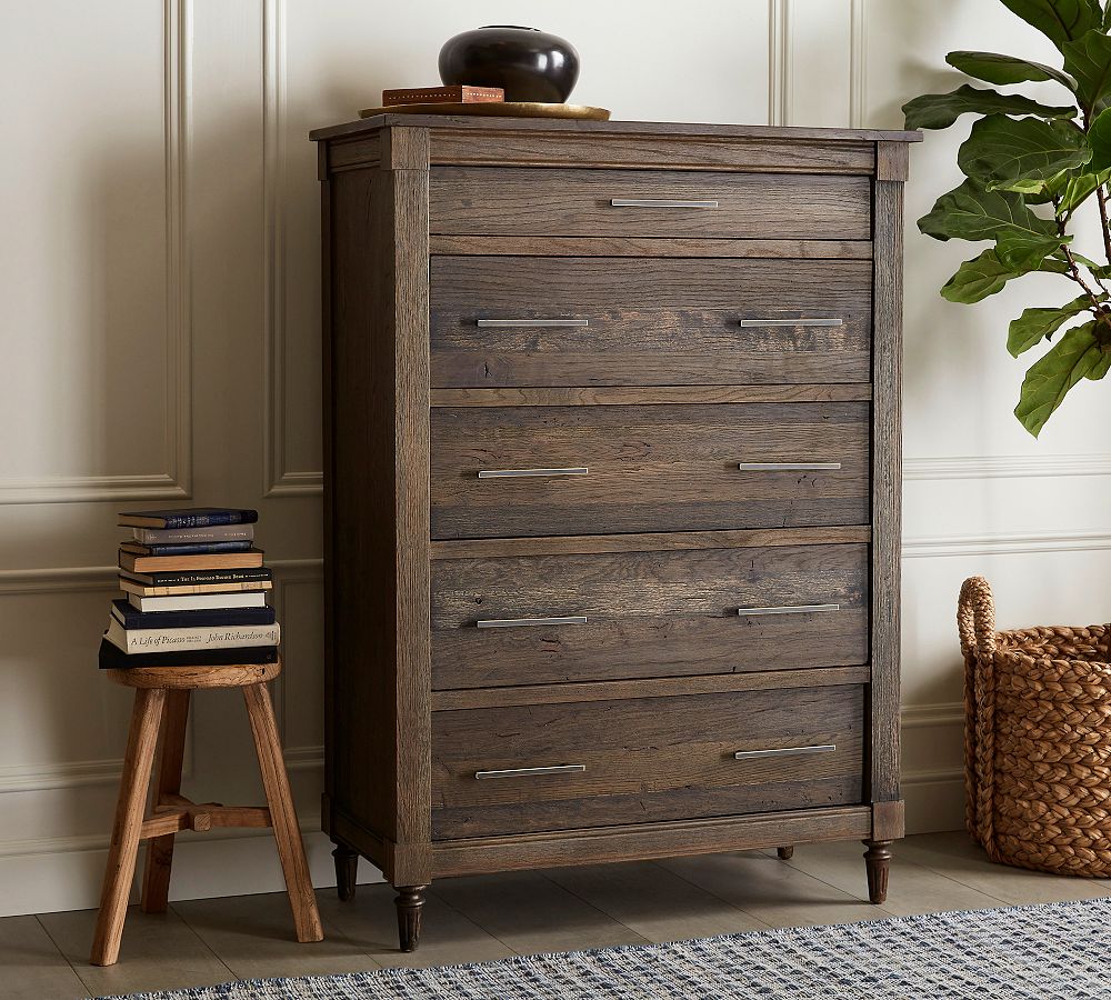 tall narrow dresser Craftsman Dressers Each drawer has a capacity of up to 5kg 5 Drawer Rattan Dresser, Tall