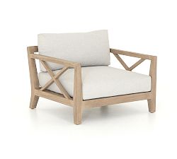 Mission Teak Lounge Chair, Natural