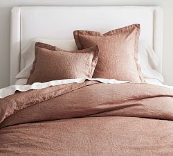 Open Box: Belgian Flax Linen Duvet, Twin/Twin XL - Brick