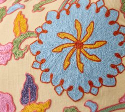 Maia Reversible Embroidered Lumbar Pillow Cover