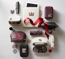 Personalized Reese Leather Travel Jewelry Collection - Merlot
