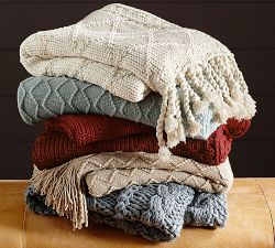 Roberts Diamond Knit Throw