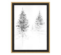 Tree Study In Fog by Lauren Herrera