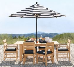 Universal Outdoor Piped Dining Chair Cushion