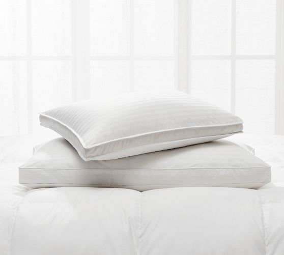 Classic 550 FP White Down Chamber Gusset Pillow Cover
