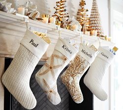 Coastal Applique Stockings
