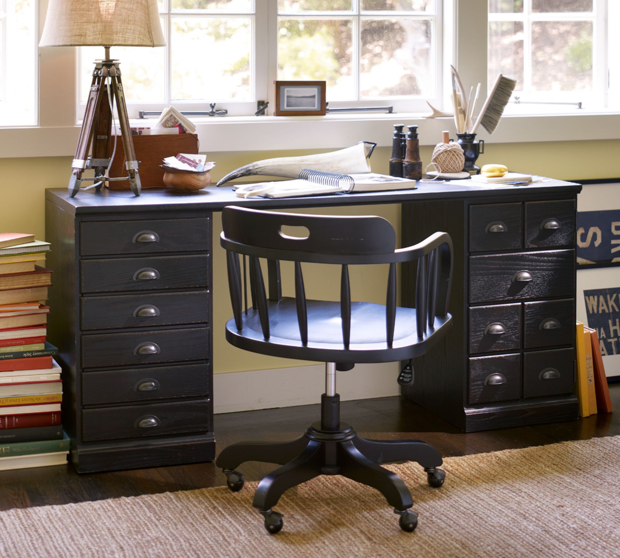 Printer's Executive Desk (64") - thumbnail 2
