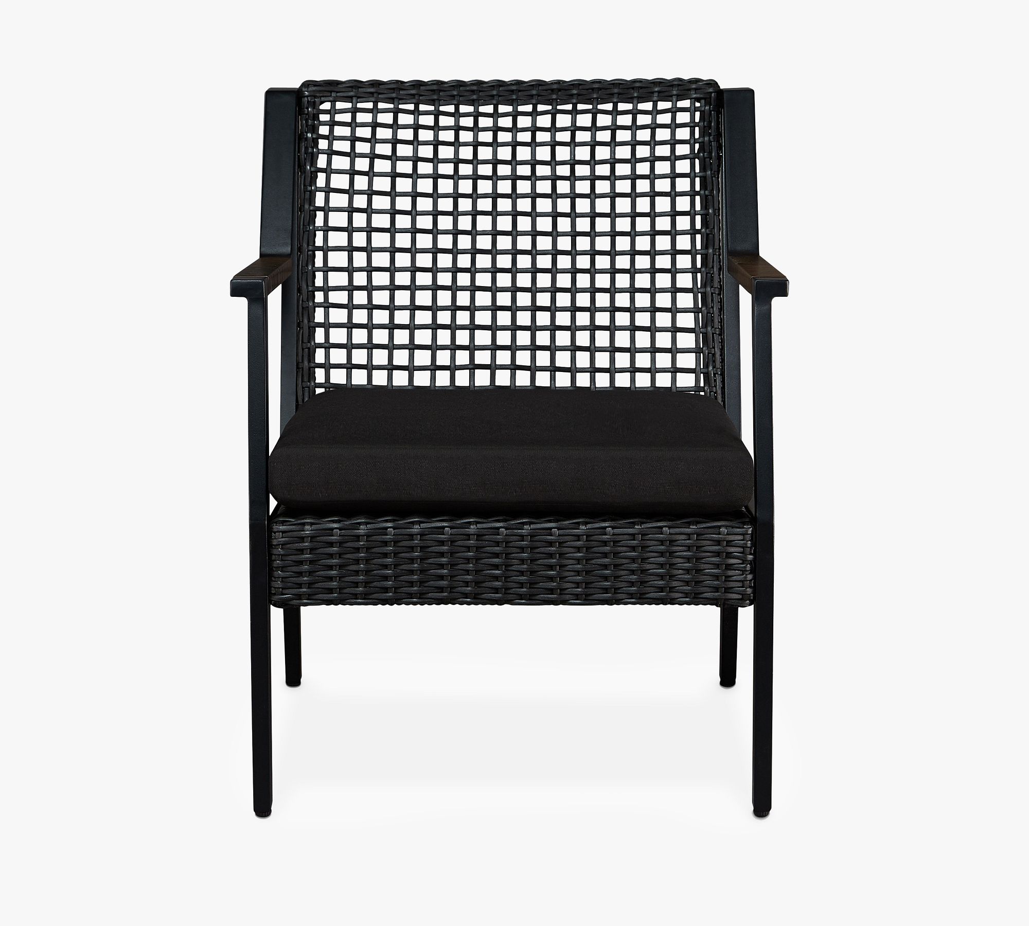 Klein Wicker Outdoor Lounge Chairs, Set of 2 - thumbnail 2