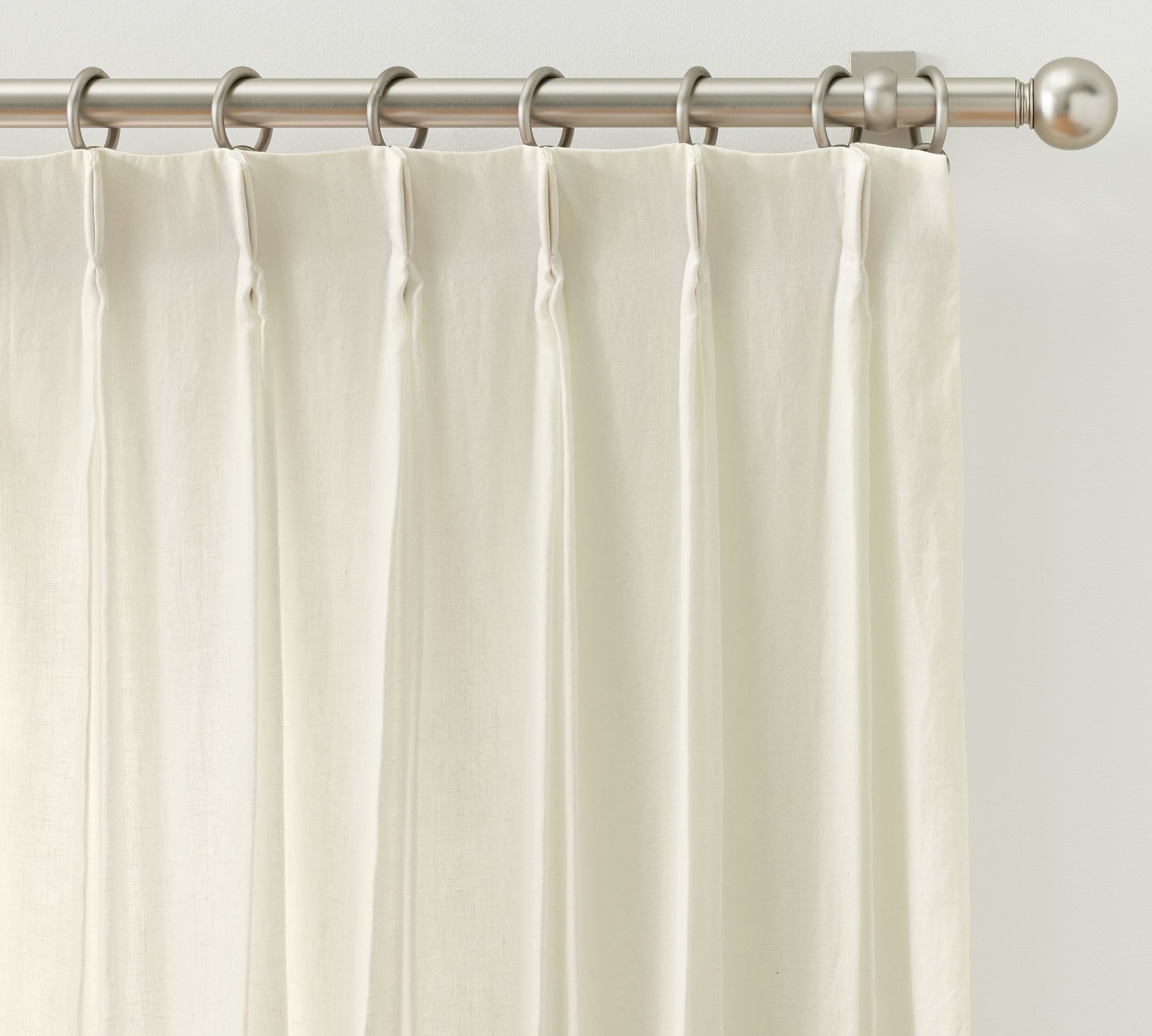 Belgian Flax Linen Pinch Pleat Curtain
