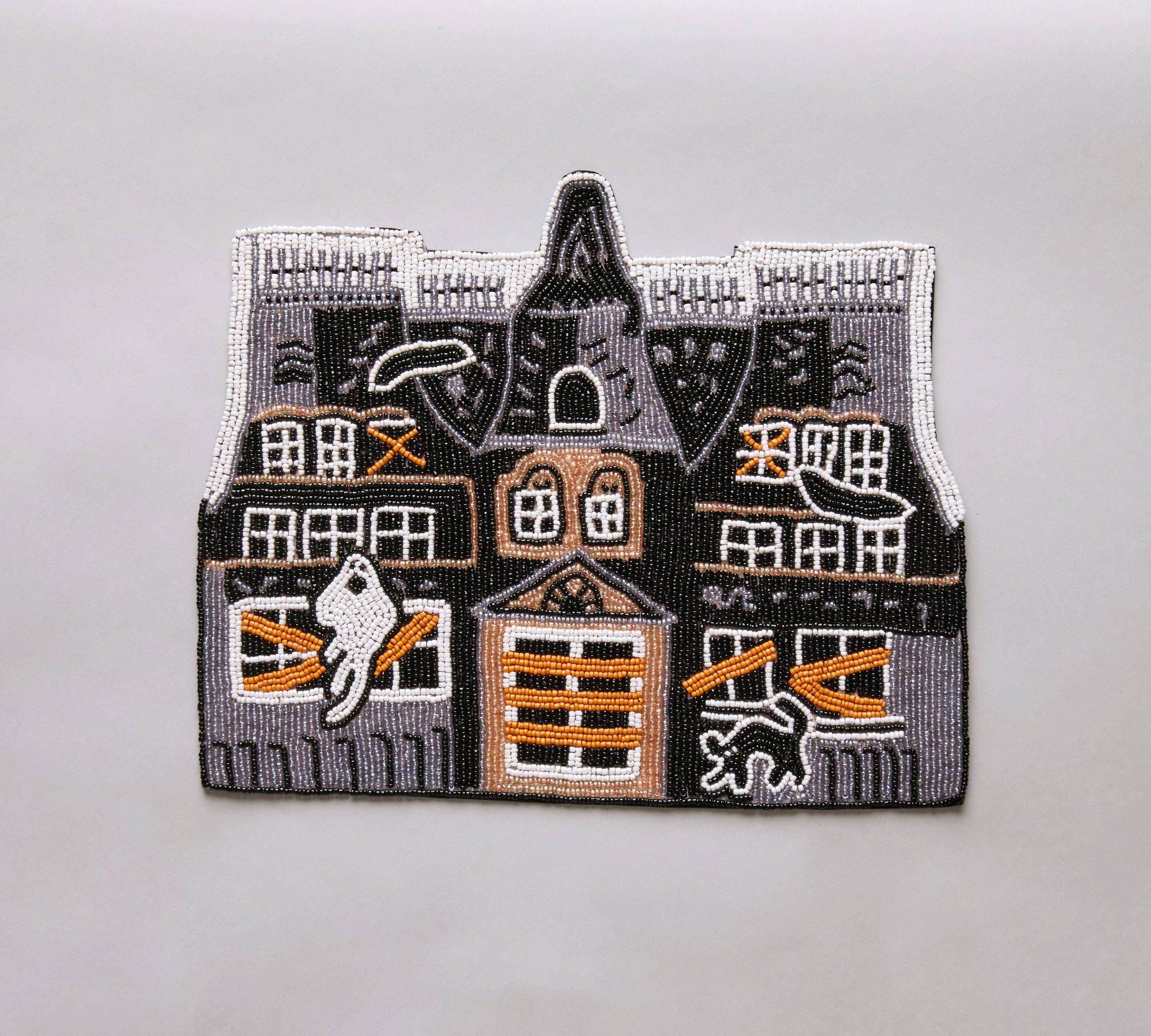 Haunted House Beaded Placemat, Set of 4