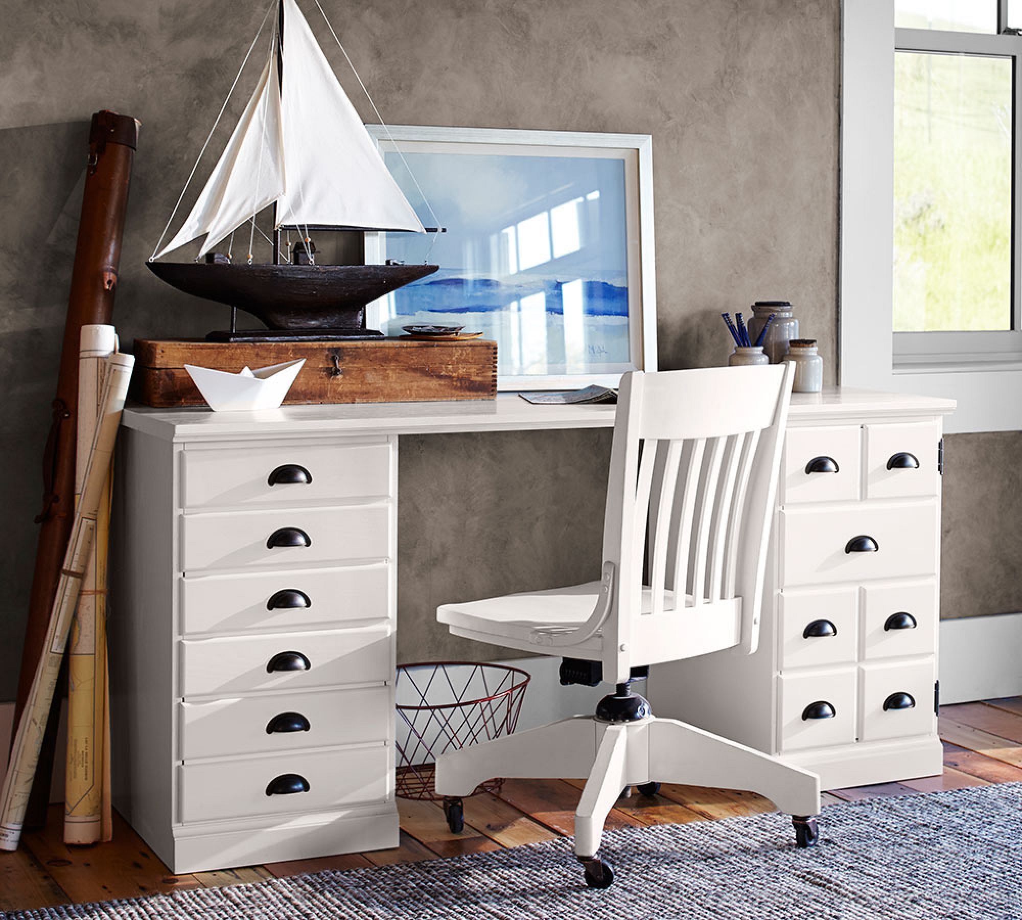 Printer's Executive Desk (64") - thumbnail 4