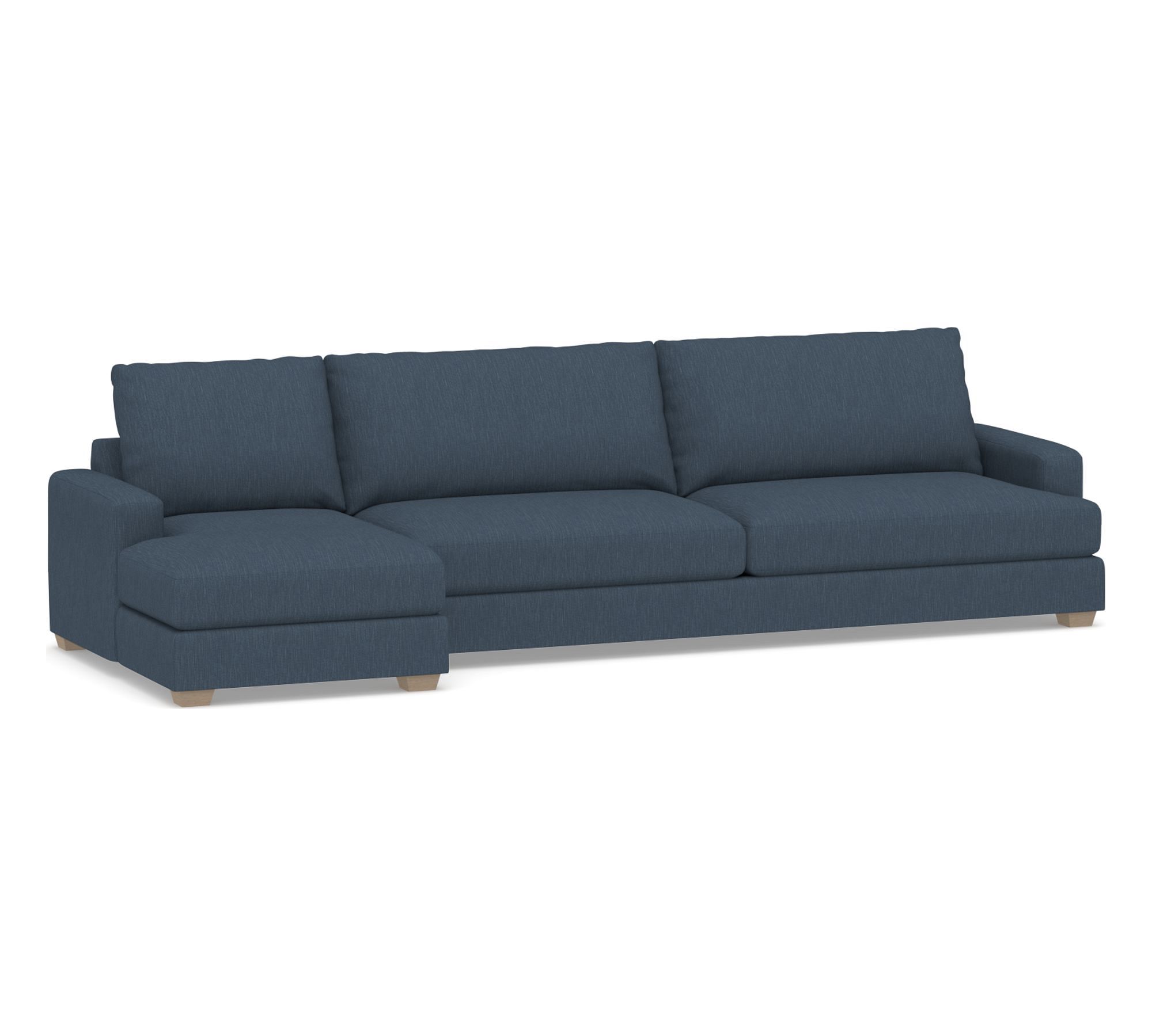 Canyon Square Arm Chaise Sectional (118"&ndash;162")