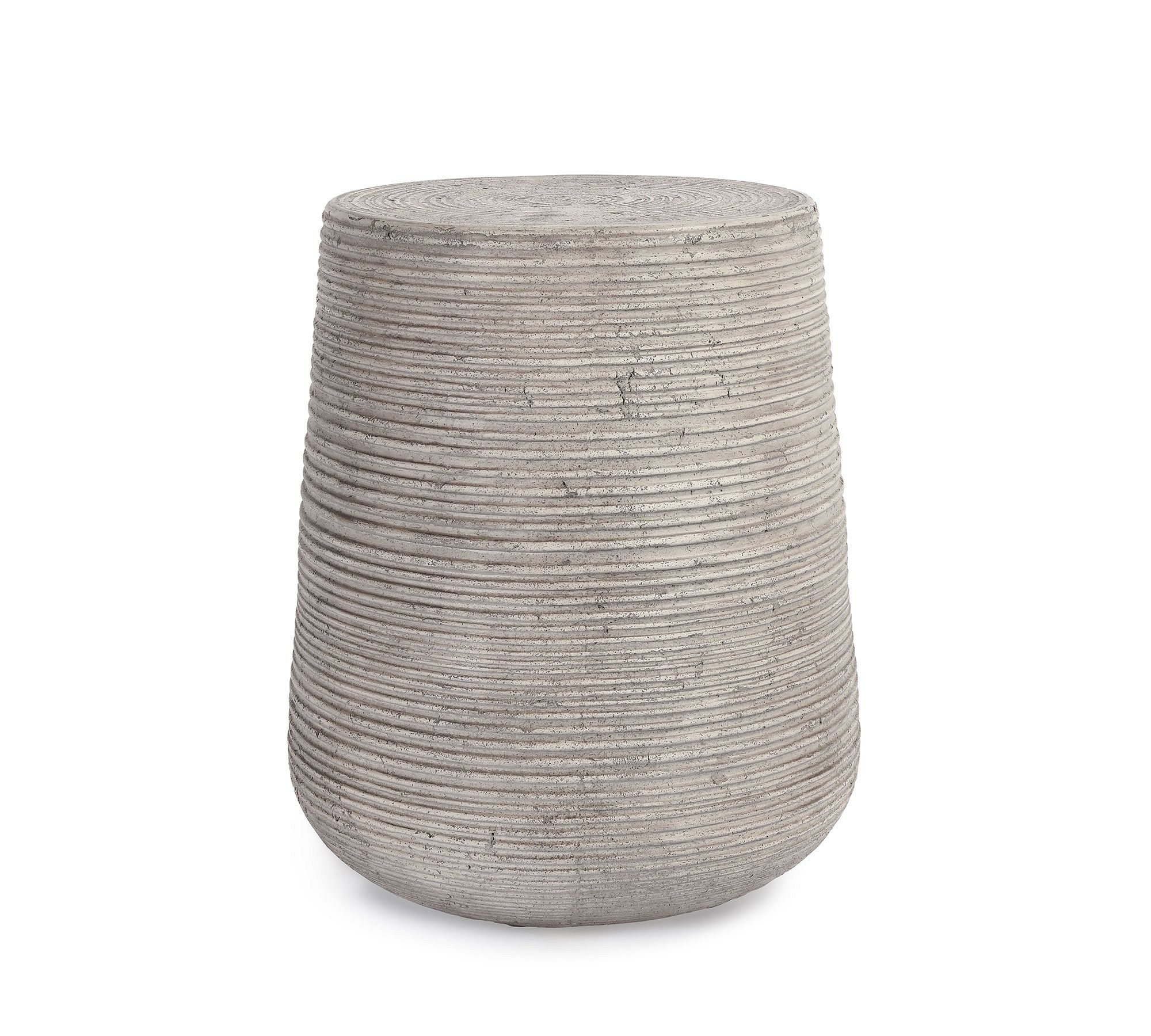 Mays Concrete Round Outdoor End Table (19")