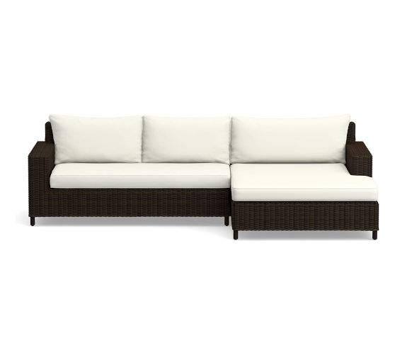 Torrey Square Arm 2pc Sectional Cushion Covers