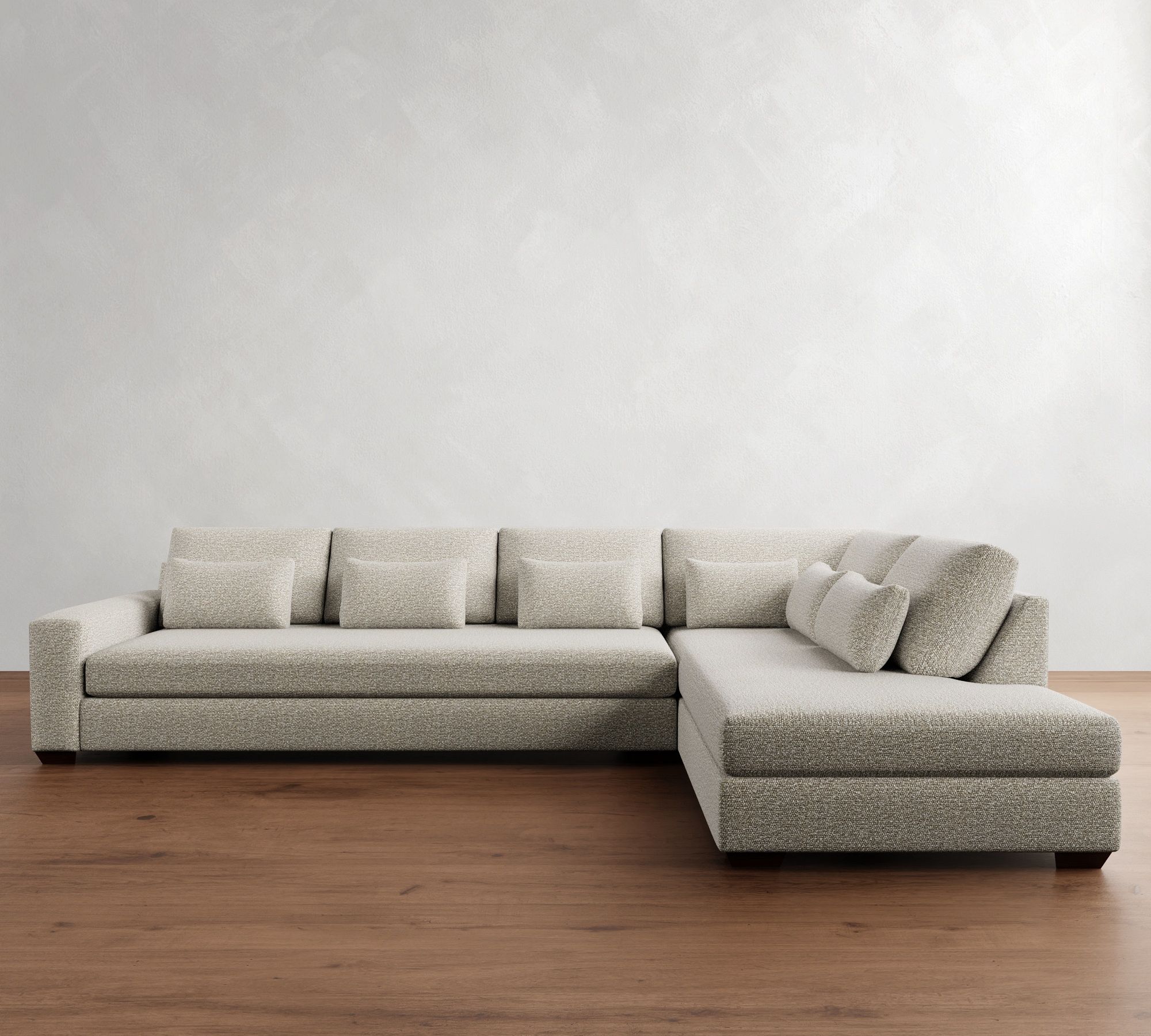 Big Sur Square Arm Deep Seat Return Bumper Sectional (120"&ndash;152") - thumbnail 9
