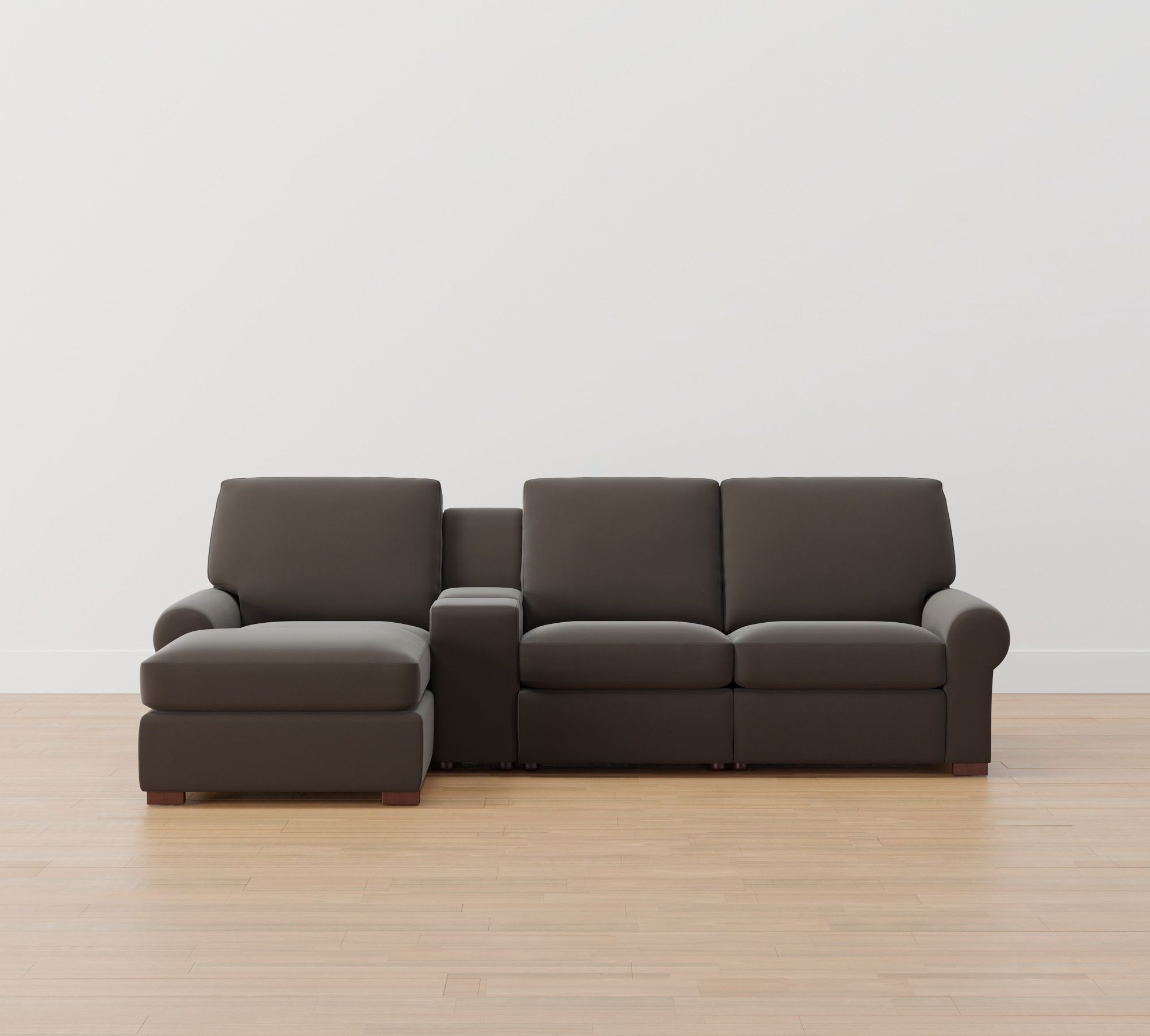 Turner Roll Arm Power Reclining Chaise Sectional (105"&ndash;117") - thumbnail 2