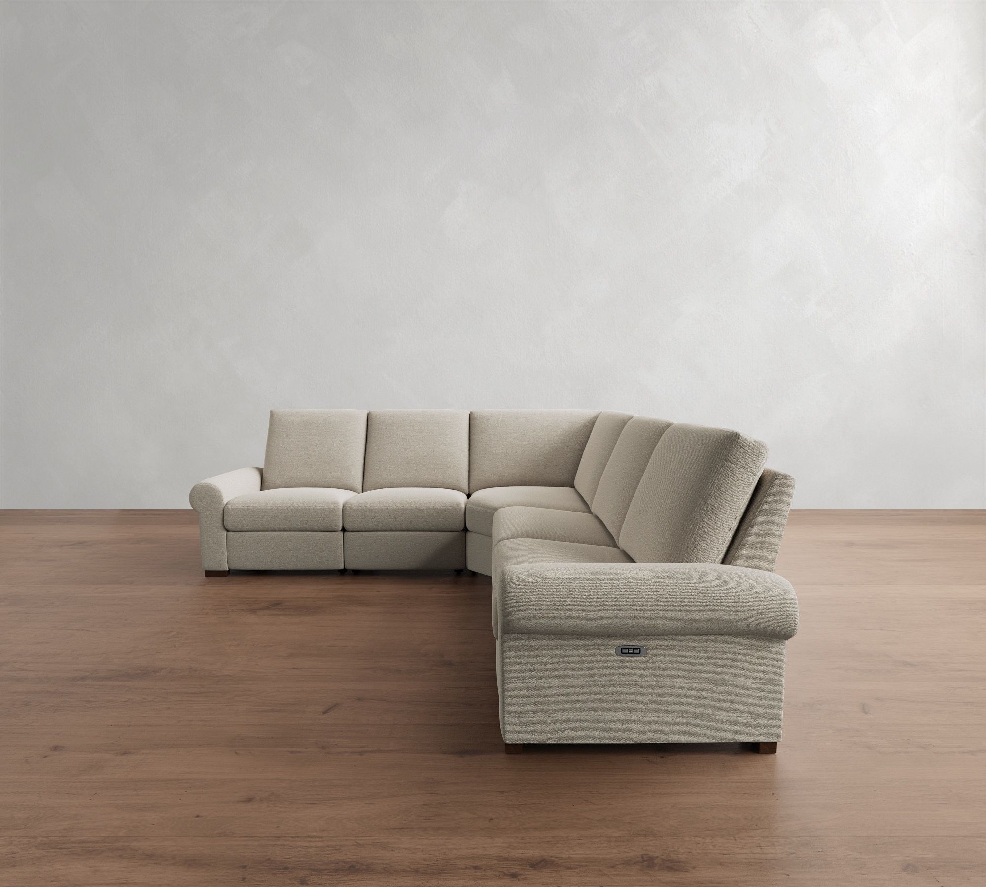 Turner Roll Arm Power Reclining L-Shaped Sectional (120") - thumbnail 3