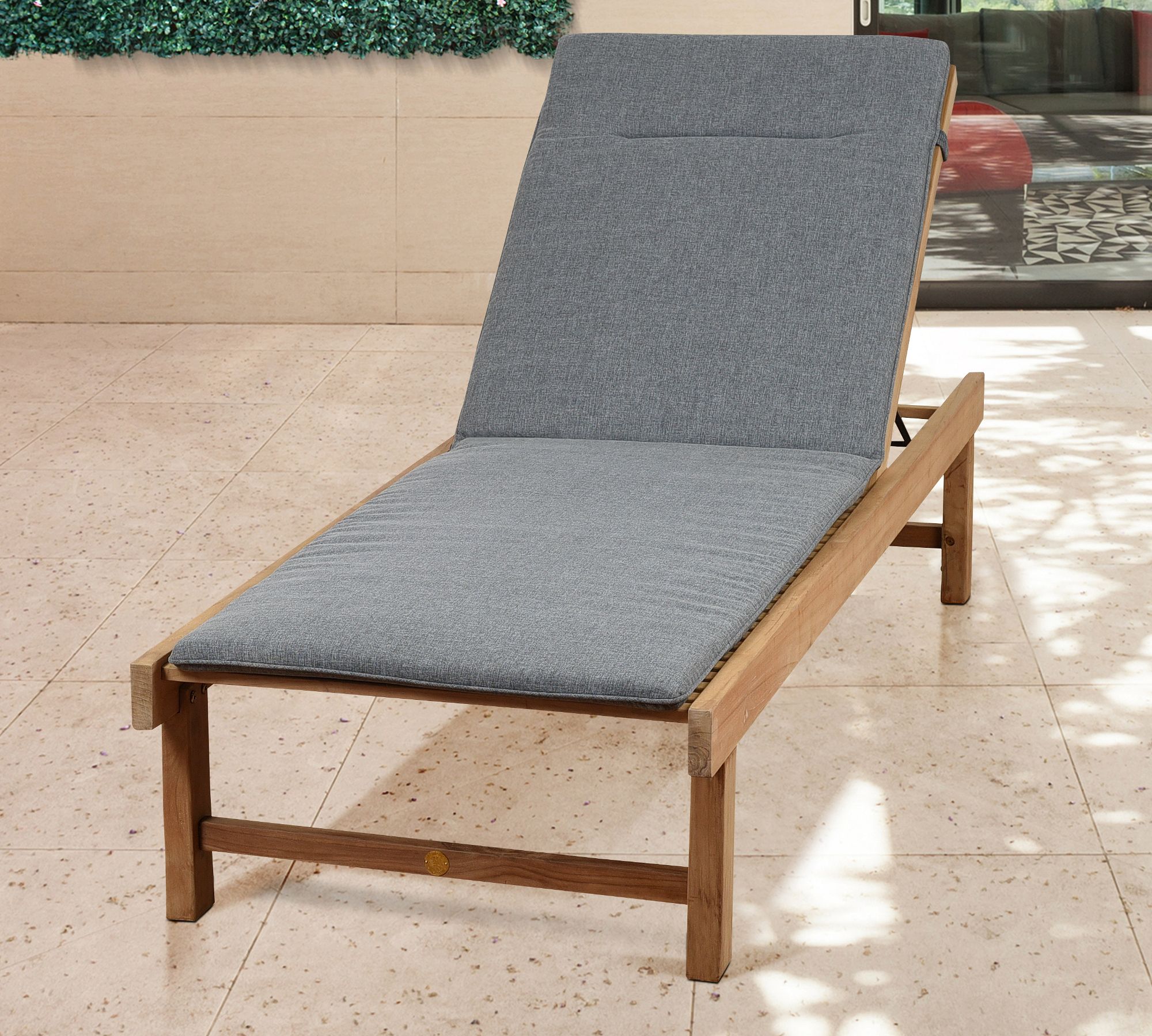 Neo Teak Outdoor Single Chaise Lounge