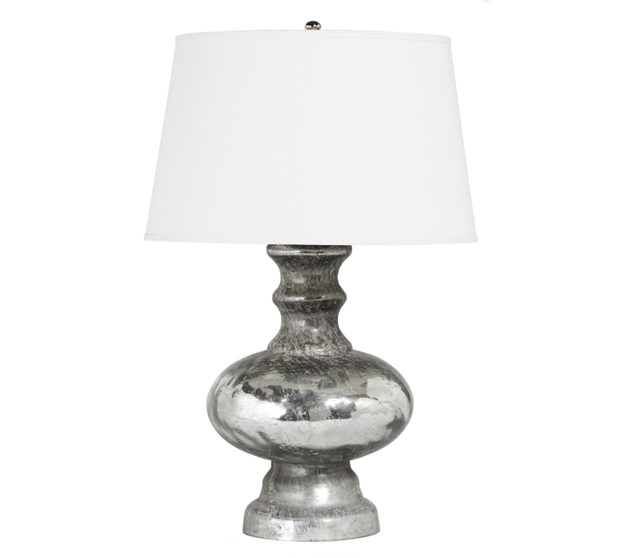 Antique Mercury Glass Table Lamp (23"-26")