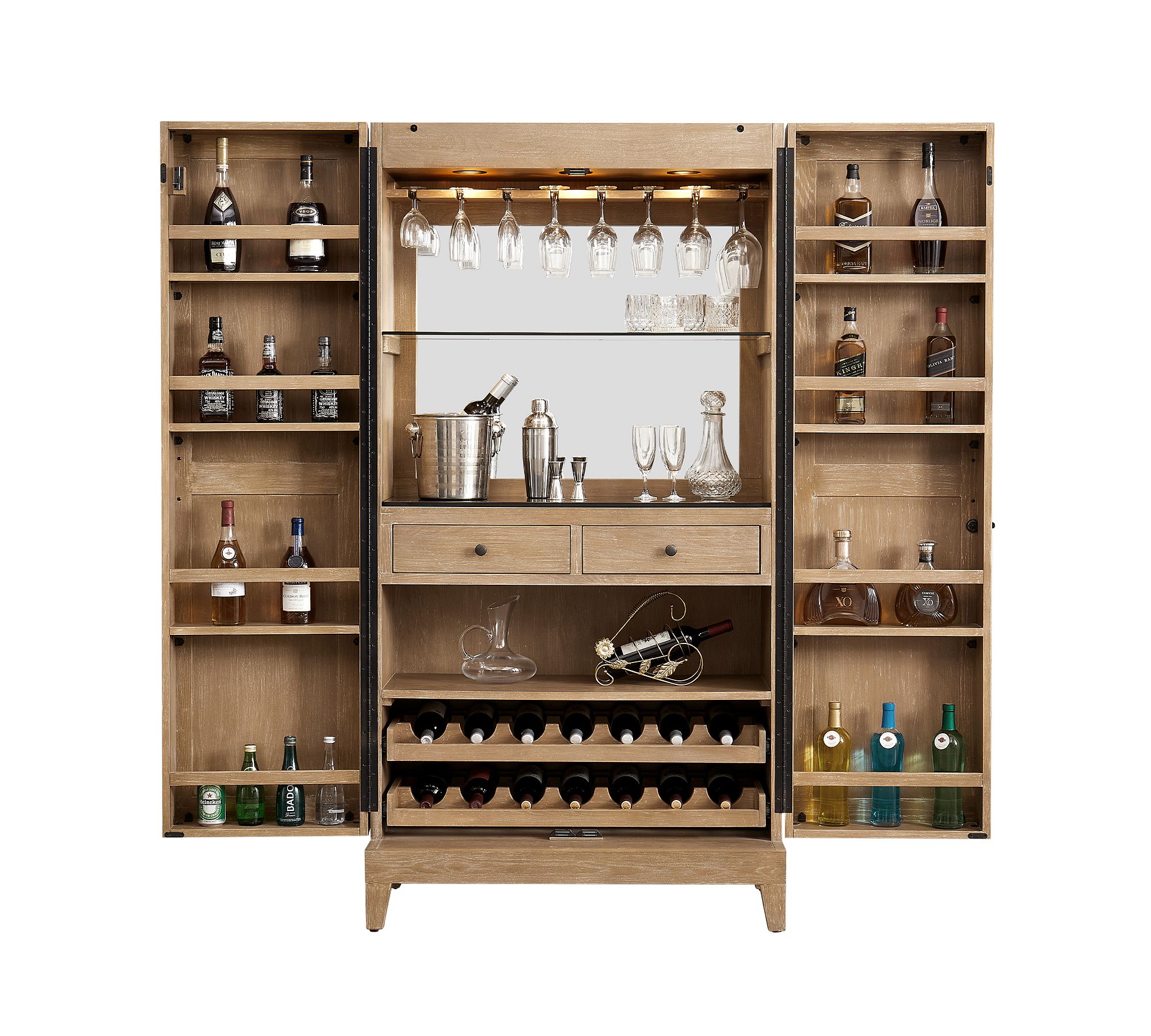 Grillo Bar Cabinet (38"-76.5")
