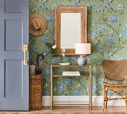 Ash Rattan Rectangular Wall Mirror