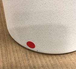 Open Box: Pomona Concrete Round Outdoor Side Table (12") - White
