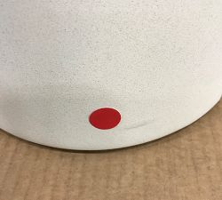 Open Box: Pomona Concrete Round Outdoor Side Table (12") - White