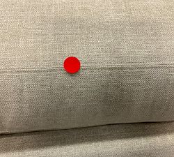 Open Box: York Roll Arm Armless Loveseat with Bench Cushion - Performance Heathered Tweed Pebble