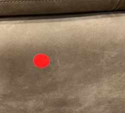 Open Box: York Slope Arm Leather Loveseat (60"), 2X1 - Nubuck Chocolate