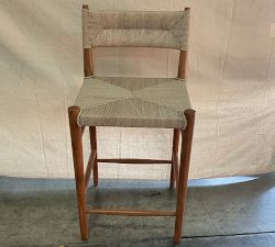 Open Box: Zara Woven Outdoor Counter Stool (26"H) - Natural