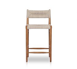 Open Box: Zara Woven Outdoor Counter Stool (26"H) - Natural