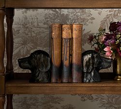 Chris Loves Julia Dog Bookends - set of 2