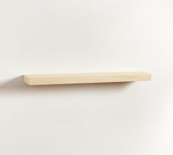 Open Box: Brighton Floating Wood Shelf (48"W x 8"D) - White Ash