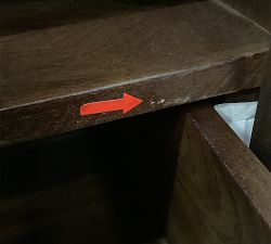 Open Box: Cayman Nightstand without Glass Top (27") - Coffee Bean