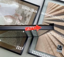 Open Box: Hanging Gallery Frames, Set of 9 - Black