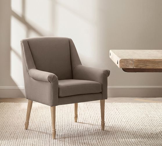 Josie Leather Dining Armchair by Pottery Barn