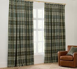 Woodrow Plaid Curtain - Set of 2