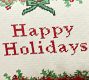 Happy Holidays Needlepoint Lumbar Pillow