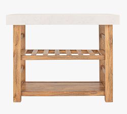 Jaffrey Marble Top Kitchen Island (45")