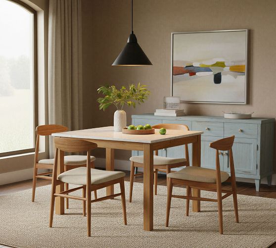 Doherty Square Marble Top Dining Table (35") by Pottery Barn