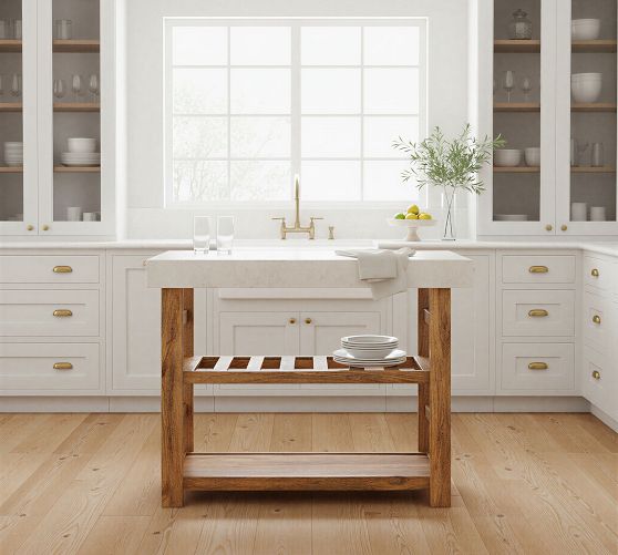 Jaffrey Marble Top Kitchen Island (45