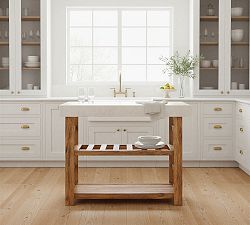 Jaffrey Marble Top Kitchen Island (45")