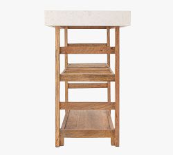 Jaffrey Marble Top Kitchen Island (45")
