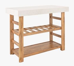 Jaffrey Marble Top Kitchen Island (45")